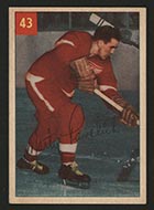 1954-1955 Parkhurst #43 Marty Pavelich Detroit Redwings - Front