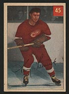 1954-1955 Parkhurst #45 Tony Leswick (Lucky Premium) Detroit Redwings - Front