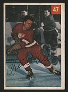 1954-1955 Parkhurst #47 Keith Allen (Lucky Premium) Detroit Redwings - Front