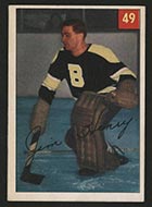 1954-1955 Parkhurst #49 Jim Henry Boston Bruins - Front