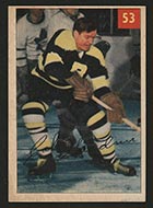 1954-1955 Parkhurst #53 Cal Gardner (Lucky Premium) Boston Bruins - Front