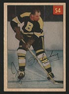 1954-1955 Parkhurst #54 Joe Klukay Boston Bruins - Front