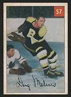 1954-1955 Parkhurst #57 Doug Mohns Boston Bruins - Front