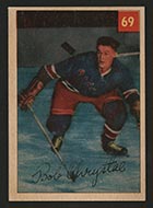 1954-1955 Parkhurst #69 Bob Chrystal New York Rangers - Front
