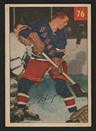 1954-1955 Parkhurst #76 Ron Murphy (Lucky Premium) New York Rangers - Front