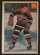 1954-1955 Parkhurst #82 Fred Sasakamoose Chicago Black Hawks - Front