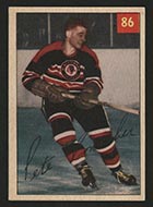 1954-1955 Parkhurst #86 Pete Conacher Chicago Black Hawks - Front