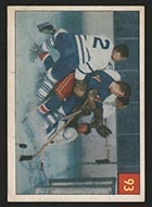 1954-1955 Parkhurst #93 Netminder’s nightmare - Front