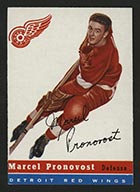 1954-1955 Topps #27 Marcel Pronovost Detroit Red Wings - Front