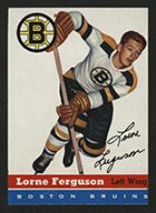 1954-1955 Topps #31 Lorne Ferguson Boston Bruins - Front