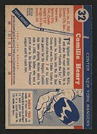 1954-1955 Topps #32 Camille Henry New York Rangers - Back