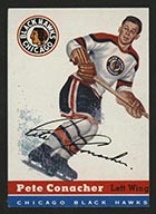 1954-1955 Topps #33 Pete Conacher Chicago Black Hawks - Front