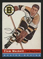 1954-1955 Topps #36 Flem Mackell Boston Bruins - Front