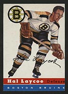 1954-1955 Topps #38 Hal Laycoe Boston Bruins - Front
