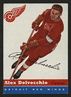 1954-1955 Topps #39 Alex Delvecchio Detroit Red Wings - Front