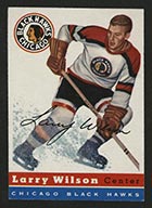 1954-1955 Topps #40 Larry Wilson Chicago Black Hawks - Front