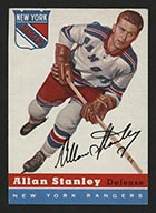 1954-1955 Topps #41 Allan Stanley New York Rangers - Front