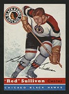 1954-1955 Topps #42 “Red” Sullivan Chicago Black Hawks - Front