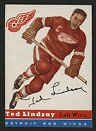 1954-1955 Topps #51 Ted Lindsay Detroit Red Wings - Front