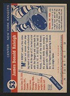 1954-1955 Topps #53 Don Raleigh New York Rangers - Back