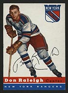 1954-1955 Topps #53 Don Raleigh New York Rangers - Front