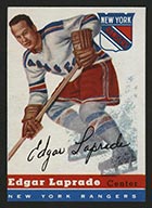 1954-1955 Topps #56 Edgar Laprade New York Rangers - Front
