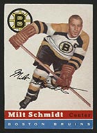 1954-1955 Topps #60 Milt Schmidt Boston Bruins - Front
