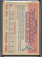 1954 Dan-Dee Potato Chips Bob Avila Cleveland Indians - Back