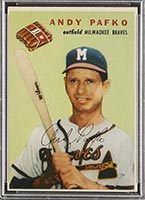 1954 Wilson Franks Andy Pafko Milwaukee Braves - Front
