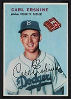 1954 Wilson Franks Carl Erskine Brooklyn Dodgers - Front