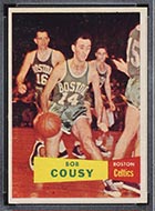 1957-1958 Topps #17 Bob Cousy Boston Celtics - Front