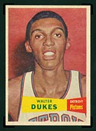 1957-1958 Topps #30 Walter Dukes Detroit Pistons - Front