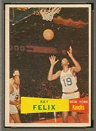 1957-1958 Topps #35 Ray Felix New York Knicks - Front