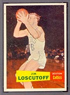1957-1958 Topps #39 Jim Loscutoff Boston Celtics - Front
