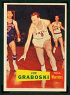 1957-1958 Topps #41 Joe Graboski Philadelphia Warriors - Front