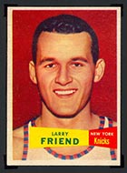 1957-1958 Topps #47 Larry Friend New York Knicks - Front