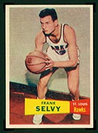 1957-1958 Topps #51 Frank Selvy St. Louis Hawks - Front