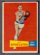 1957-1958 Topps #52 Art Spoelstra Minneapolis Lakers - Front