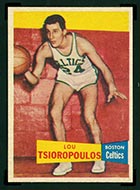 1957-1958 Topps #57 Lou Tsioropoulos Boston Celtics - Front