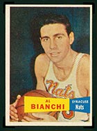 1957-1958 Topps #59 Al Bianchi Syracuse Nationals - Front