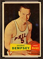 1957-1958 Topps #60 George Dempsey Philadelphia Warriors - Front