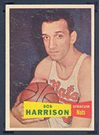 1957-1958 Topps #63 Bob Harrison Syracuse Nationals - Front