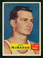 1957-1958 Topps #66 Jack McMahon St. Louis Hawks - Front