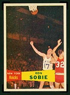 1957-1958 Topps #69 Ron Sobie New York Knicks - Front