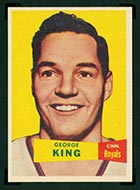 1957-1958 Topps #6 George King Cincinnati Royals - Front