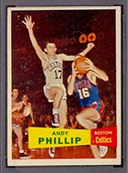 1957-1958 Topps #75 Andy Phillip Boston Celtics - Front