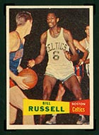 1957-1958 Topps #77 Bill Russell Boston Celtics - Front