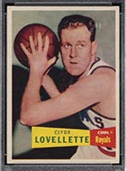 1957-1958 Topps #78 Clyde Lovellette Cincinnati Royals - Front