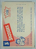 1959 Fleer Three Stooges #25 Take the elevator - White Back