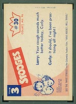 1959 Fleer Three Stooges #30 In the bag - White Back